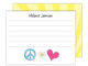 Peace Love Flat Note Cards Image 5 of 5